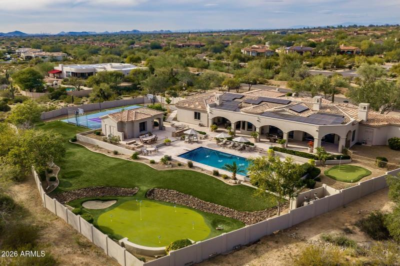 Aerial View of Backyard