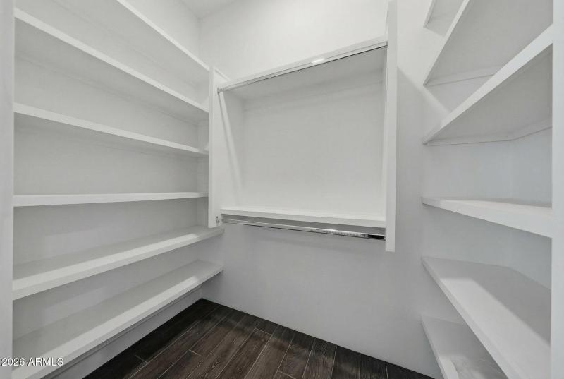 one of closets in jack & Jill area