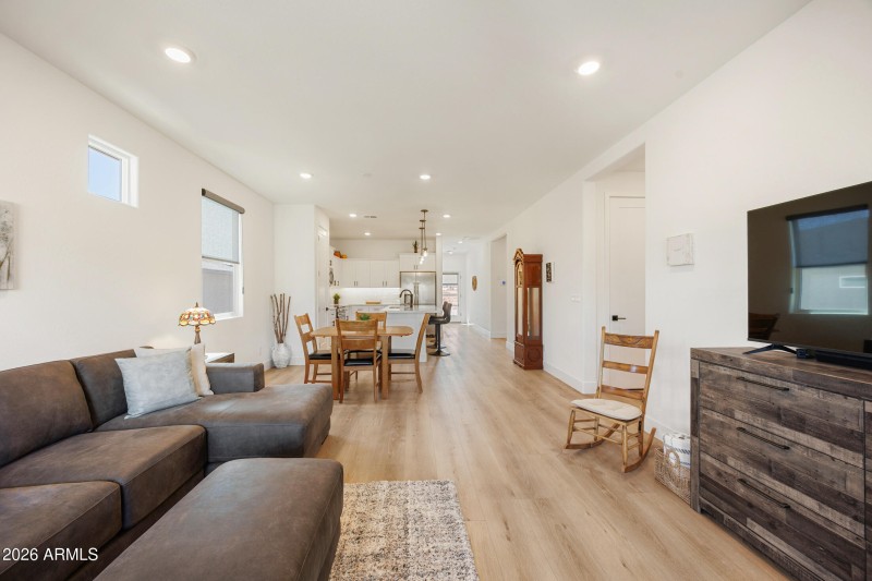 Great Room, Dining, Kitchen