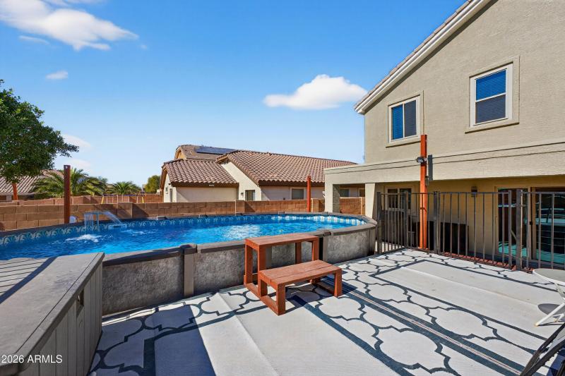 Pool Patio facing west