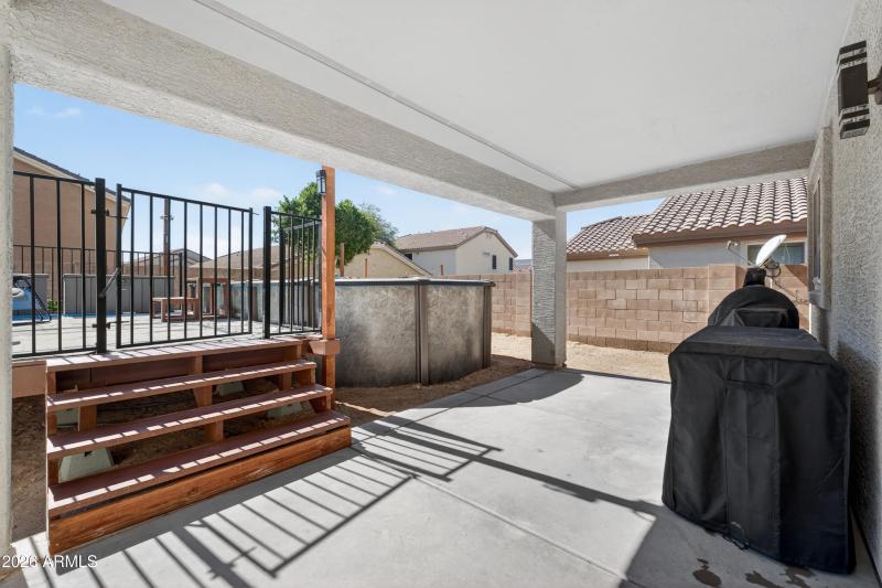 Backyard Patio west facing