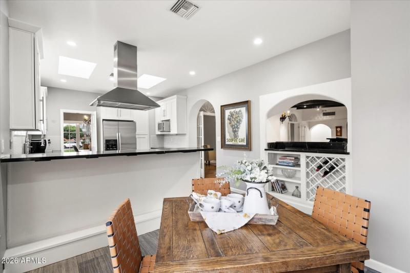 Breakfast eating nook