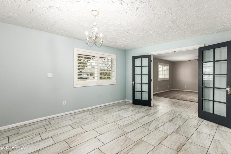 Den/Office Attractive Glass Pane Doors