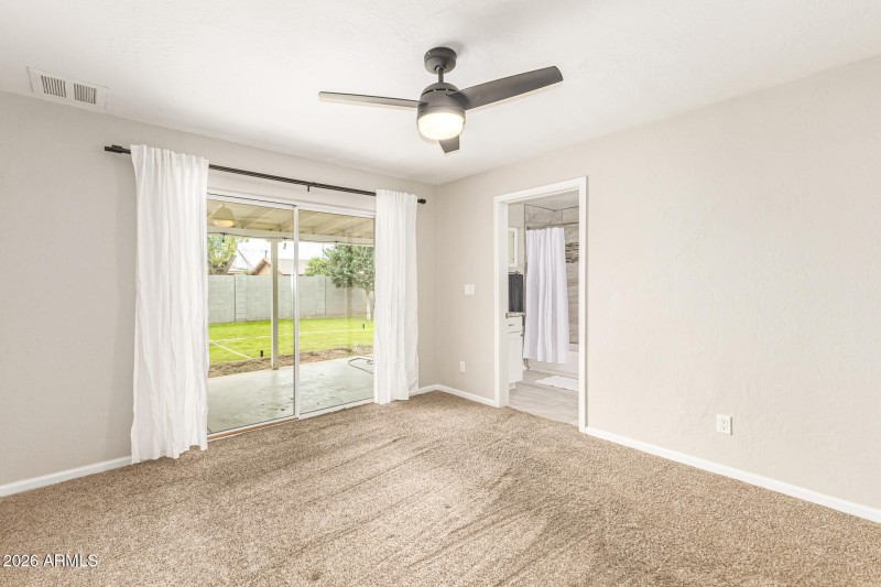 Generous Slider to Backyard