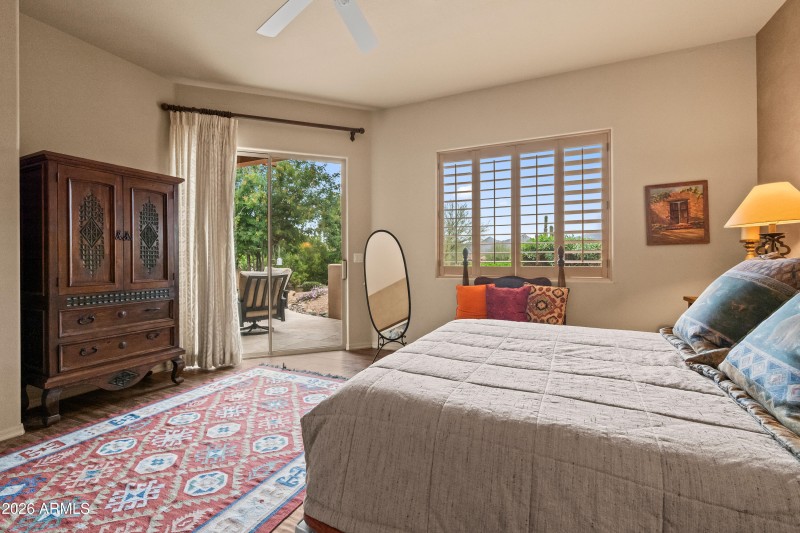 Slider from primary bedroom