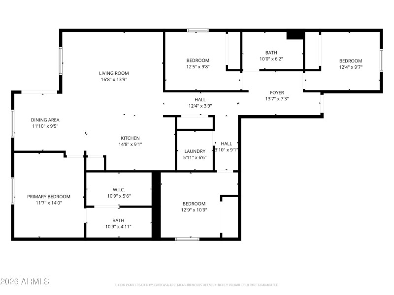 4089 W Coles Rd Floor Plan w Dim