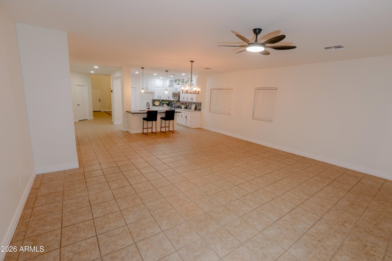 Main Living, dining & Kitchen