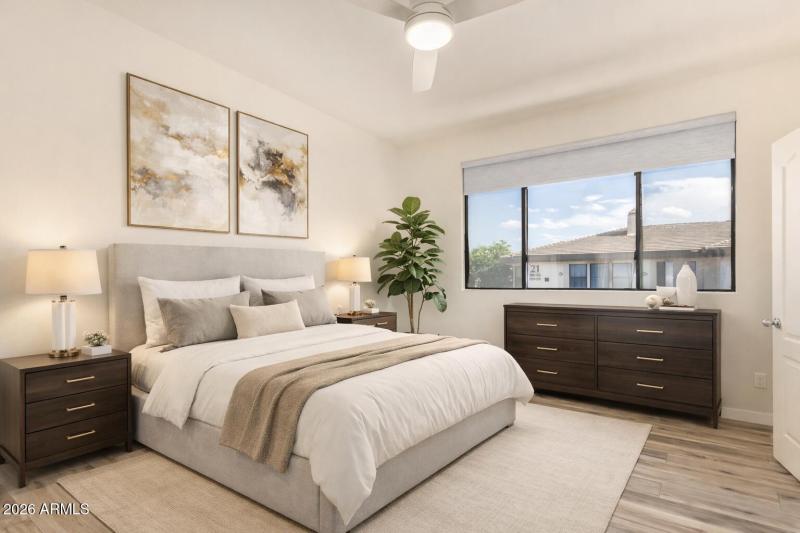 Virtually Staged Bedroom 1