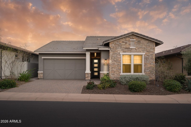 Front view at sunset!