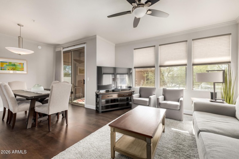 Living Room and Dining Room