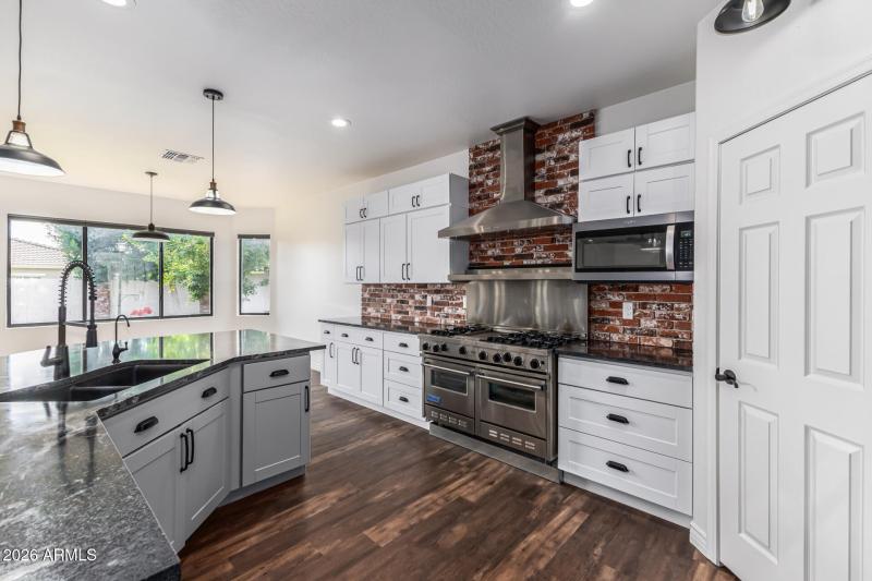 Viking oven in kitchen