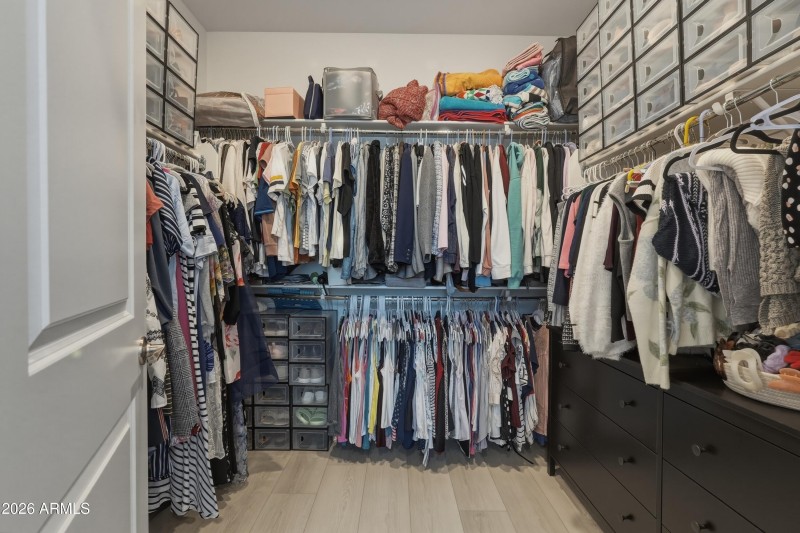 Spacious Walk-in Closet