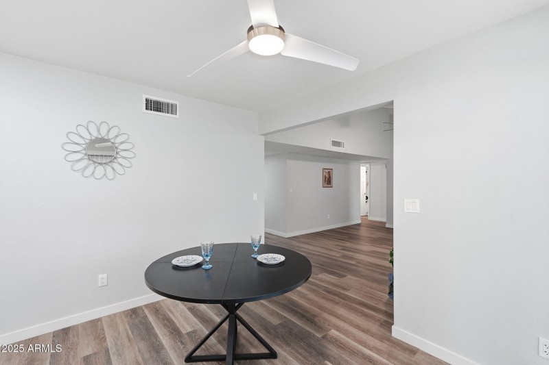 Kitchen dining with Fan