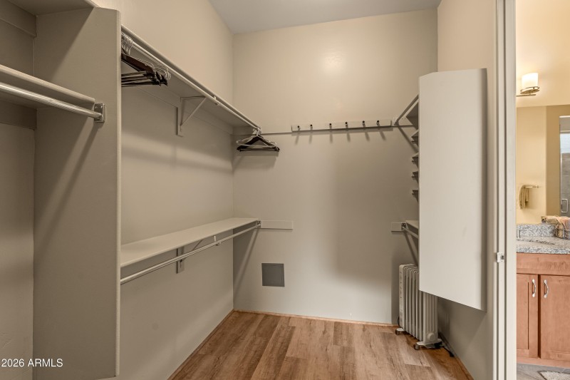 Primary walk-in closet
