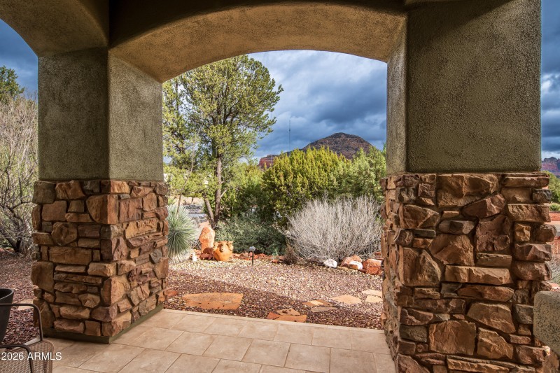 Covered patio off Dining Room