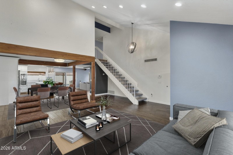 Living Room Virtual Staging