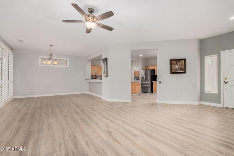 Dining and Living Room Space