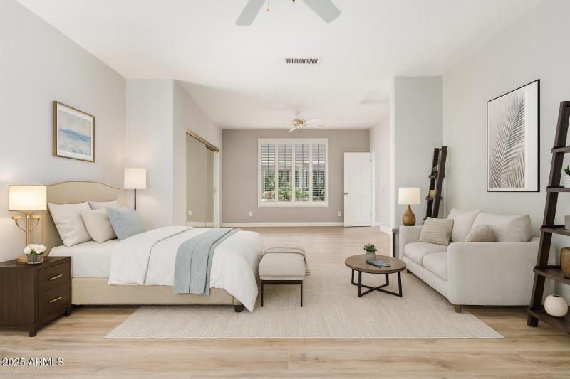 Primary Bedroom Virtually Staged