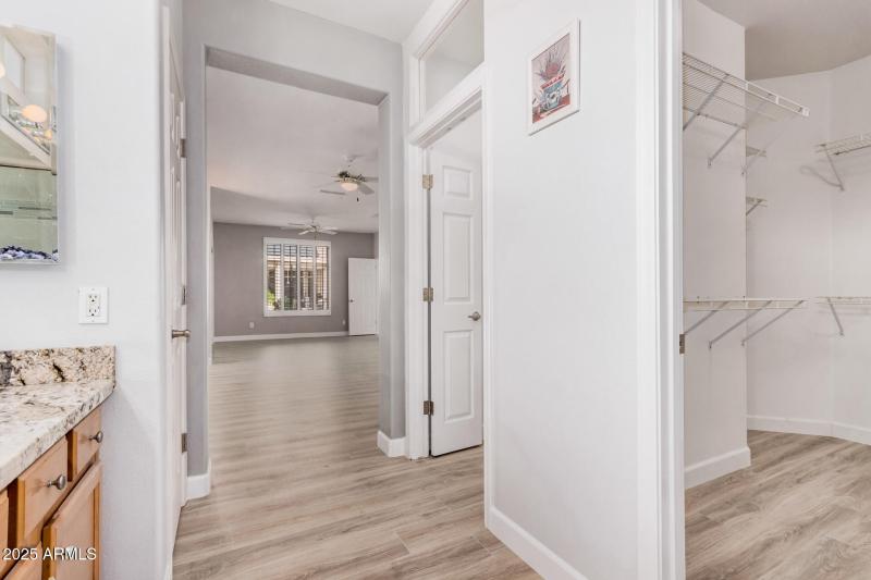 Primary Bathroom with Walk-In Closet