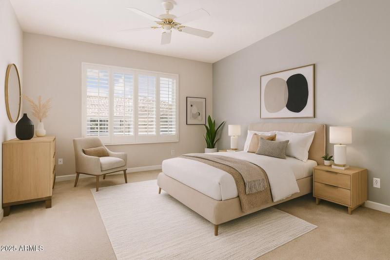 Guest Room Virtually Staged