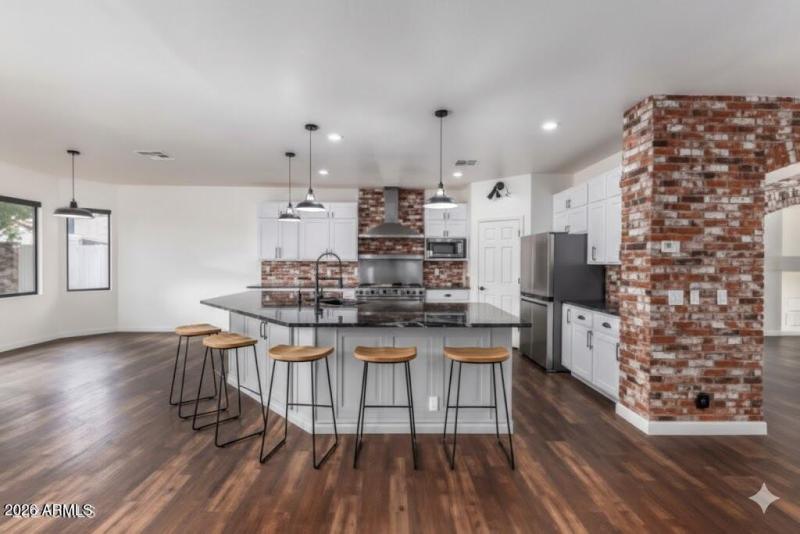 Kitchen virtually staged