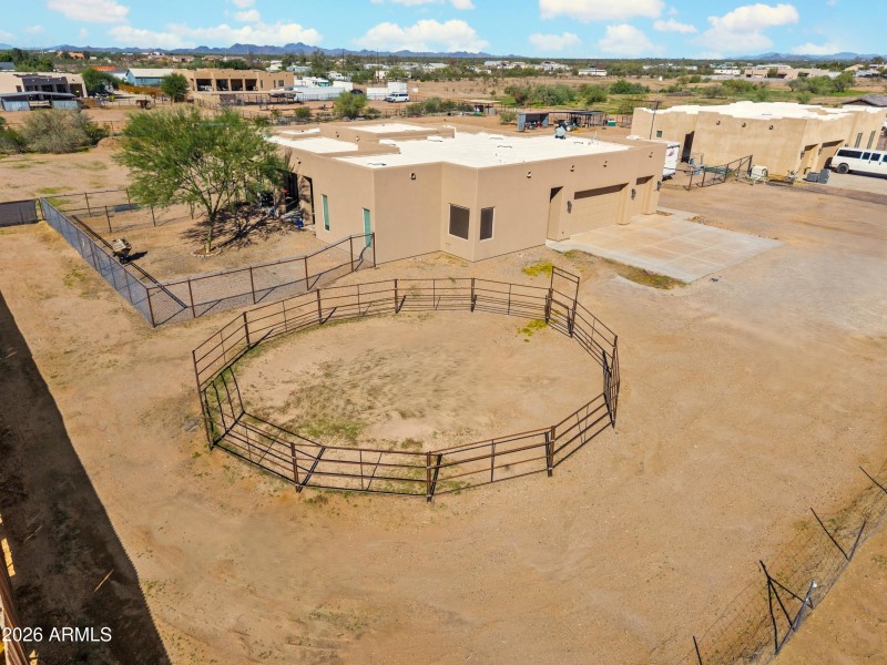 Drone - 22603 W Laura St round pen