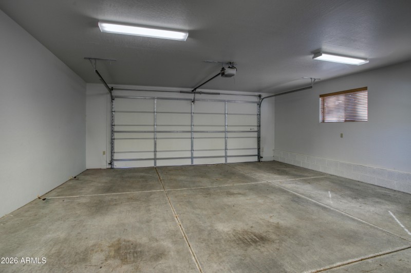 Attached 2 car garage