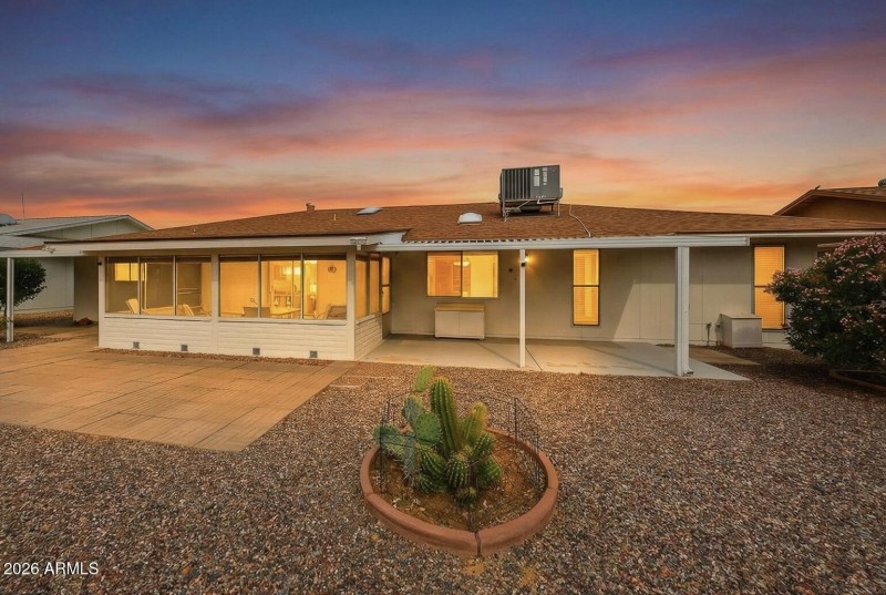 Back Patio & Screened in Patio
