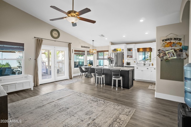 Kitchen and Family Room