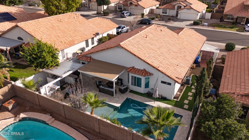 Aerial View of Backyard