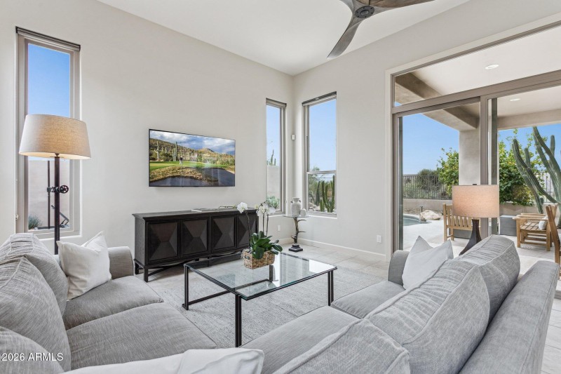 Family Room Open to Outdoor Patio