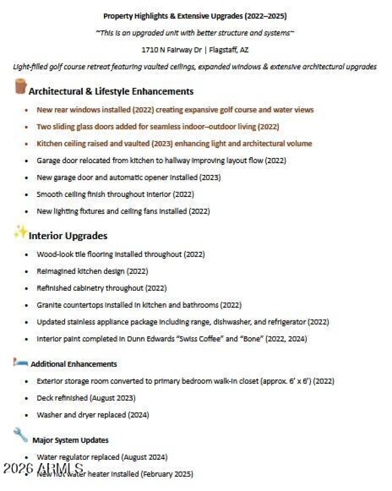 1710 N Fairway Upgrades