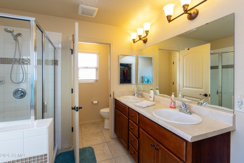 Primary Bathroom Double Sinks