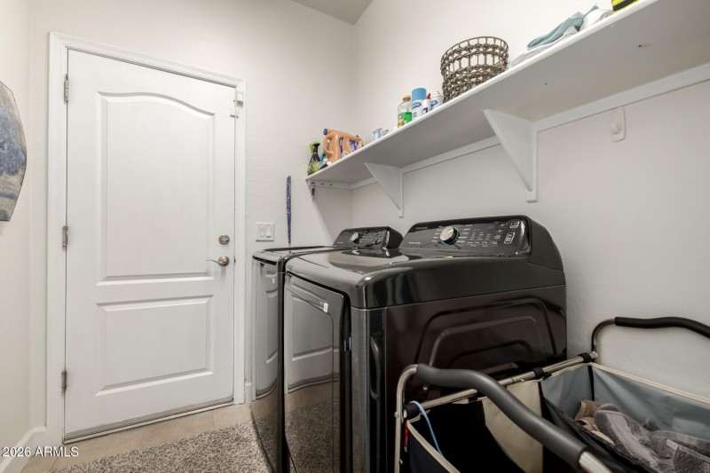 Inside Laundry room
