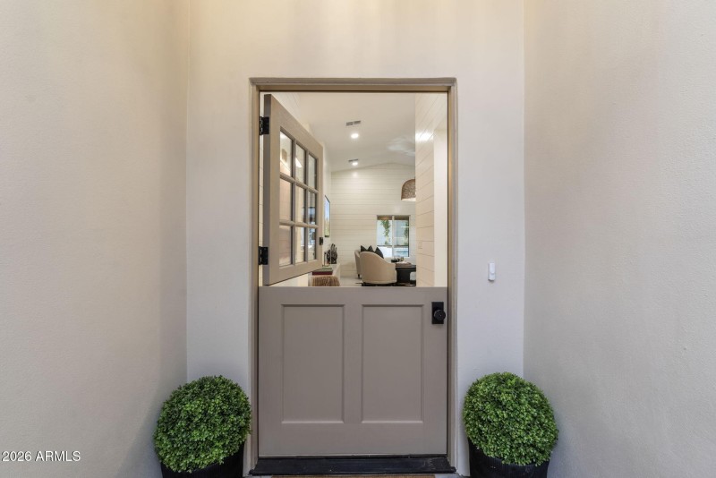Charming Dutch door entry