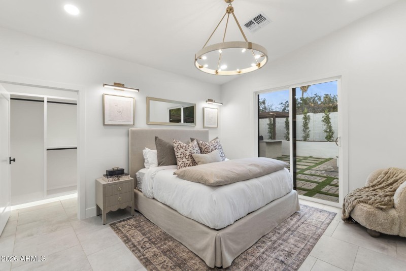 Primary retreat with walk-in closet