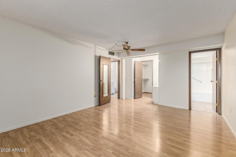 Primary Bathroom and Bedroom