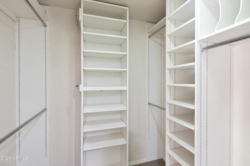 Master walk in closet