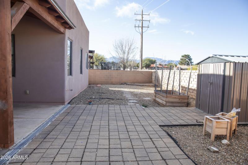 Backyard With Storage