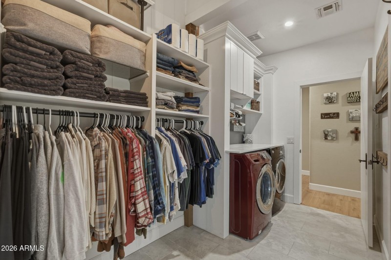 Closet/laundry view 2