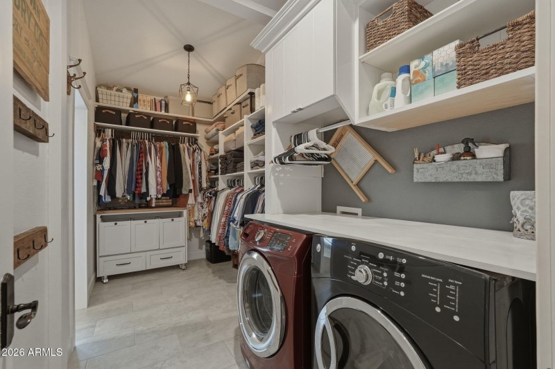 Primary closet/laundry