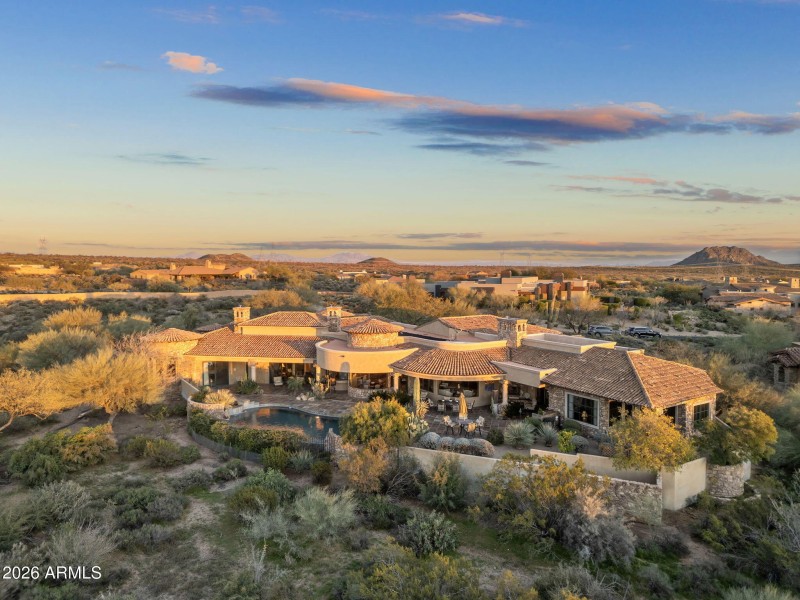 Aerial - rear of home