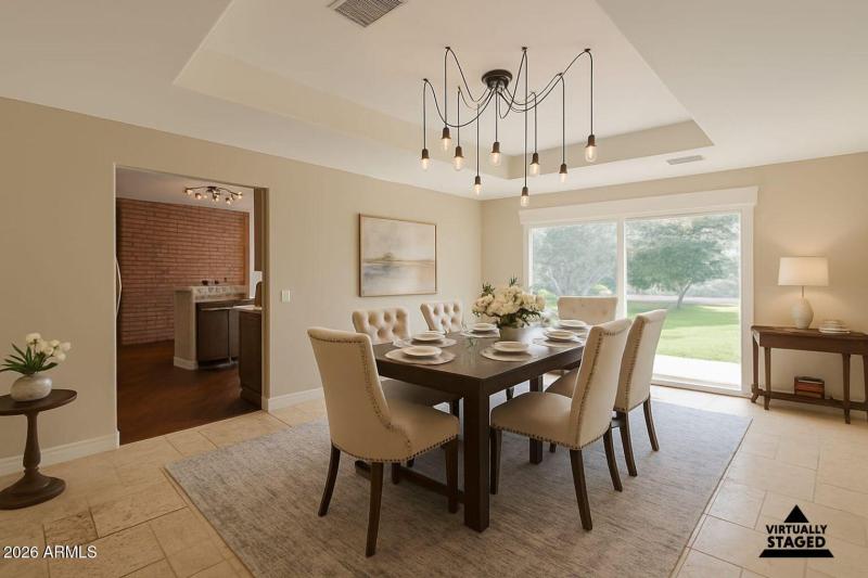 Dining Room Staged
