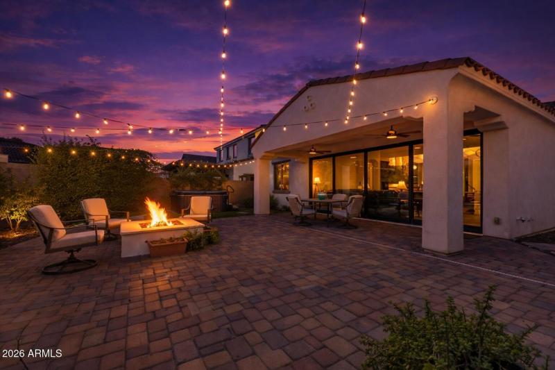 Backyard AI twilight