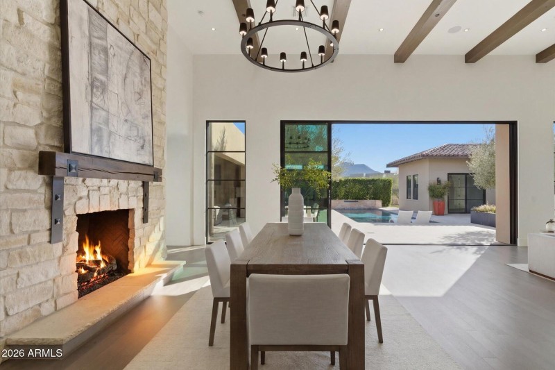 Elegant Dining with a Mountain View