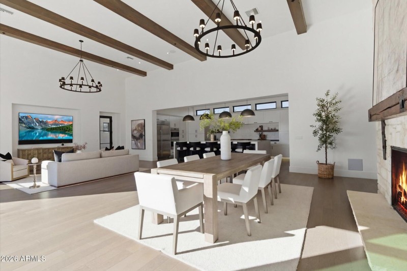 Beams and Chandeliers