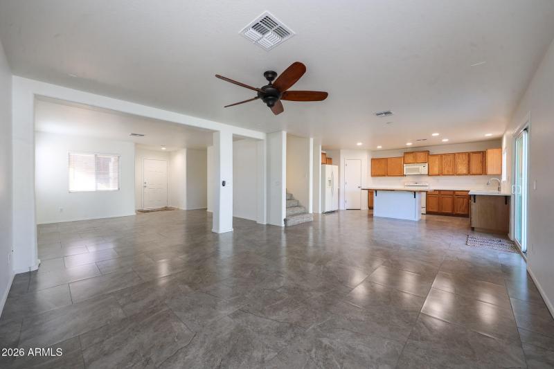 Pick a spot for the dining area.