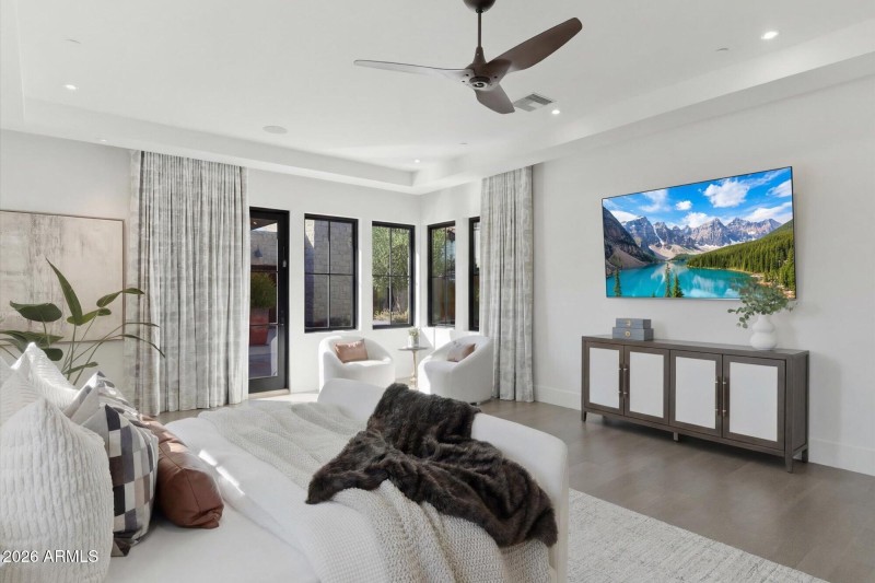 Primary Bedroom and seating area