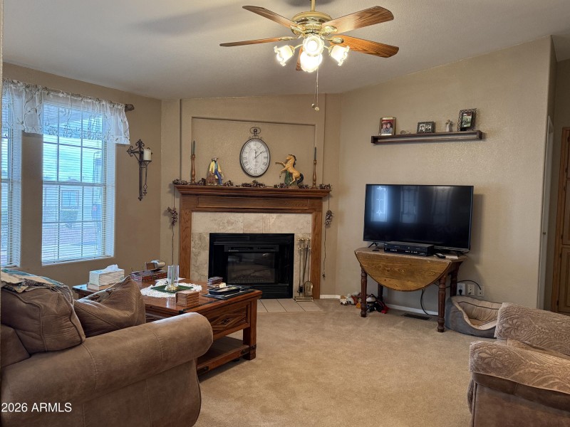Family room with fireplace (1)