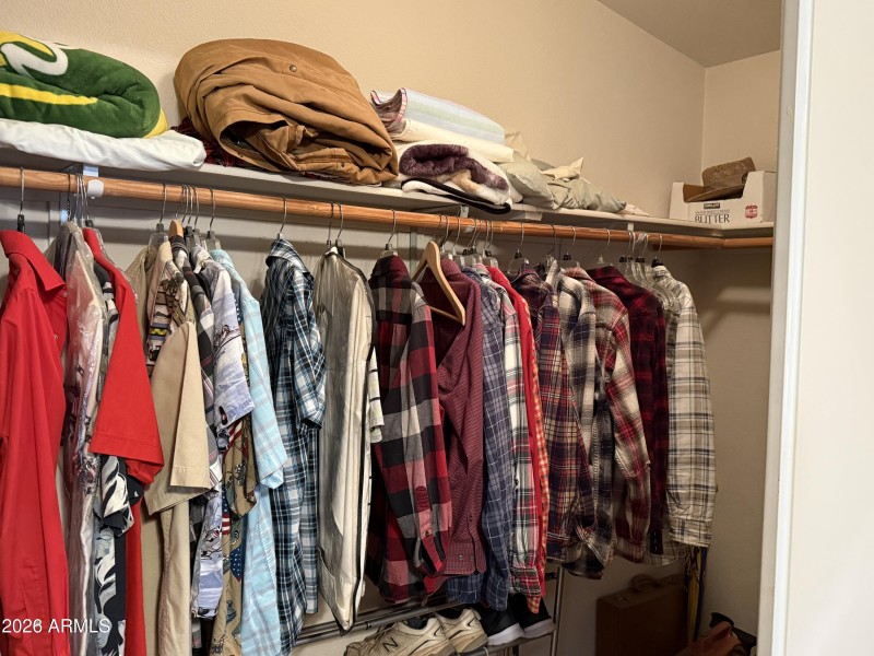 Master walk in closet